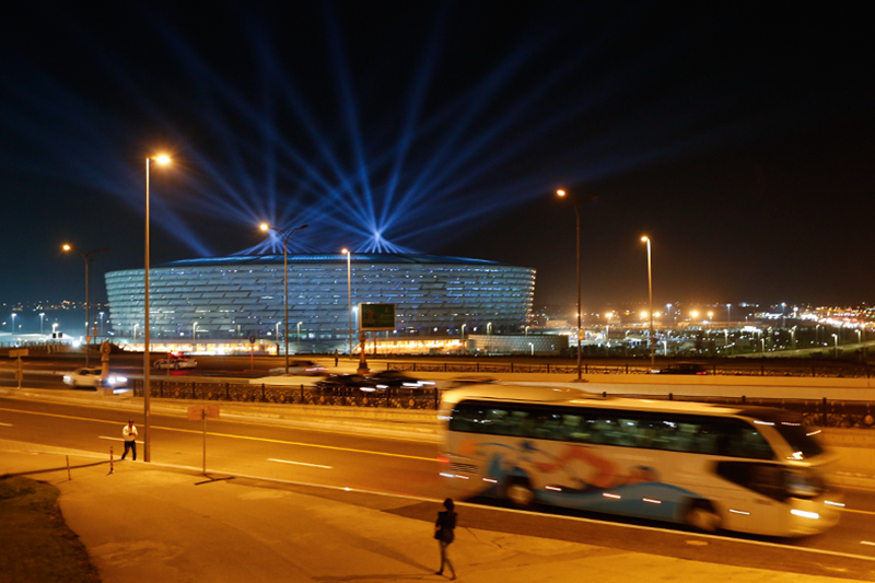 Олимпийский стадион, где пройдут церемонии открытия и закрытия первых Европейских игр-2015