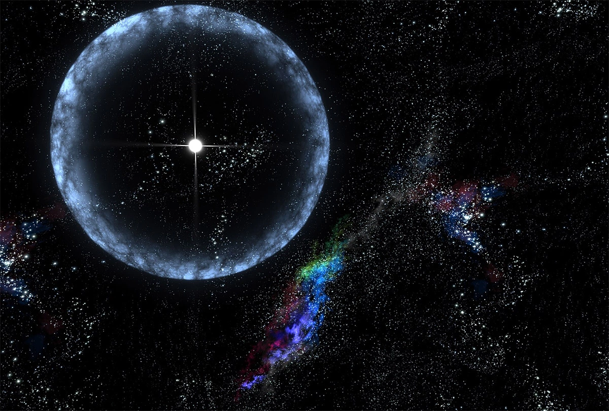<p>Иллюстрация нейтронной звезды, внутри которой могут образоваться&nbsp;гипероны</p>