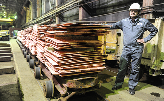 Готовая продукция Медного завода горно-металлургической компании &laquo;Норильский никель&raquo;