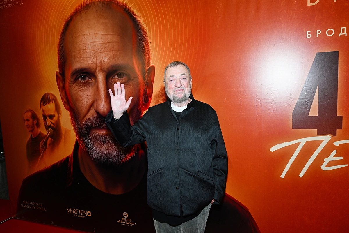 Режиссер Павел Лунгин на премьере фильма «Четыре жизни Петра Мамонова»
