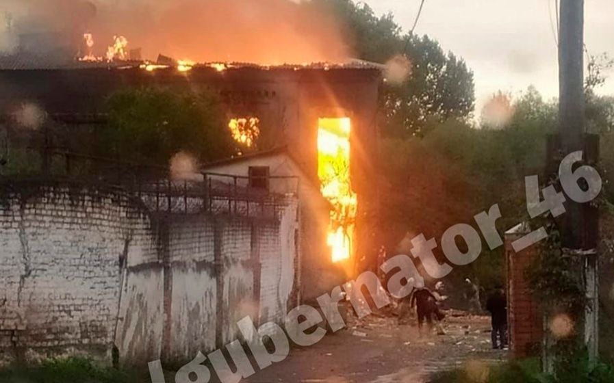 Район спиртзавода в поселке Теткино Курской области попал под обстрел