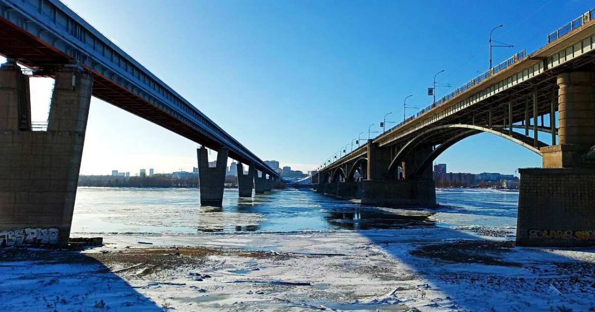 Октябрьский Мост Новосибирск Фото