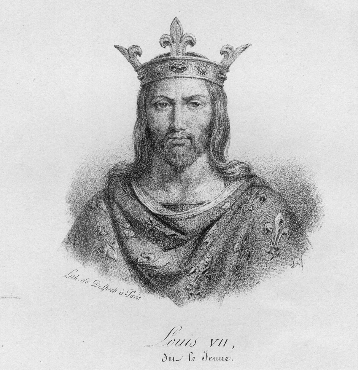 <p>Король Франции Людовик VII (1120&ndash;1180)</p>