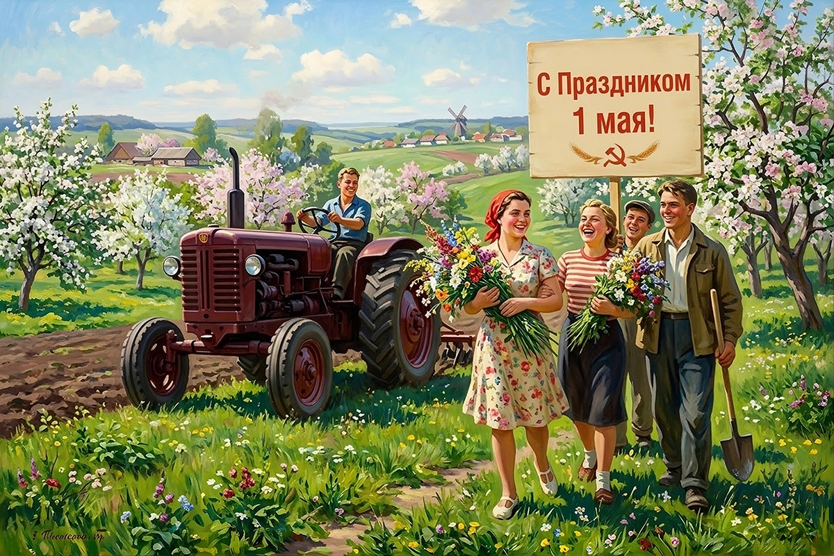 Открытки с 1 Мая: 20 вариантов для поздравления родных и знакомых