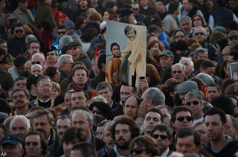 В Лиссабоне прошел стотысячный митинг против мер жесткой экономии