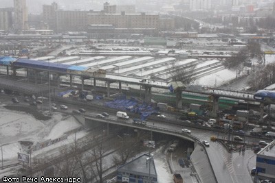 В Москве на ТТК обрушились строительные конструкции