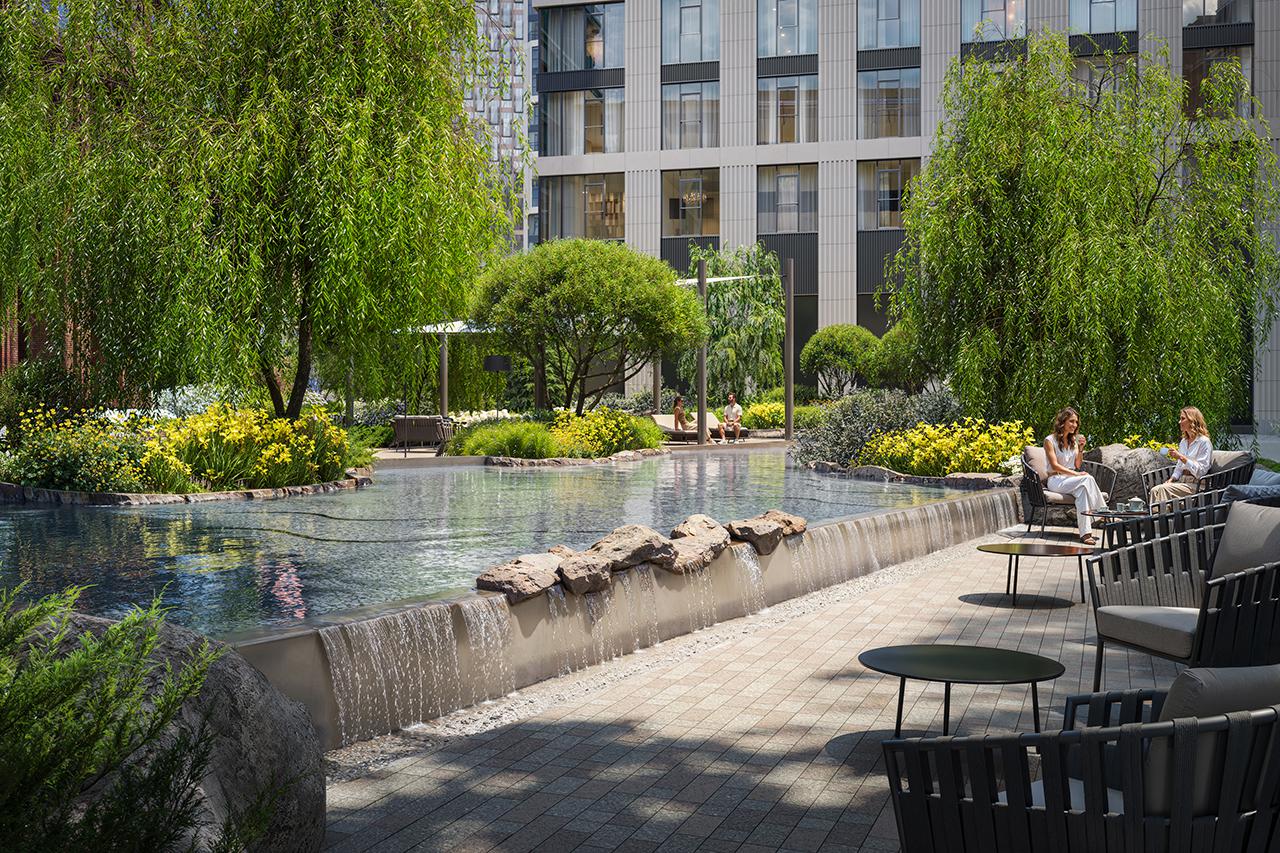 В элитном квартале «Тишинский бульвар» 14 домов. Между тремя приватными дворами проложен прогулочный бульвар