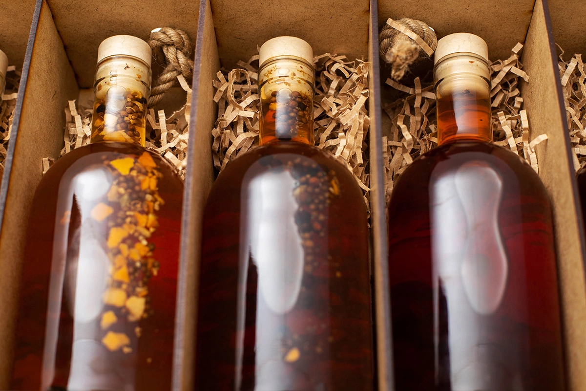 В результате он создал напиток, в состав которого входило около 20 видов трав и специй, собранных как с далеких континентов, так и в окрестностях Карловых Вар