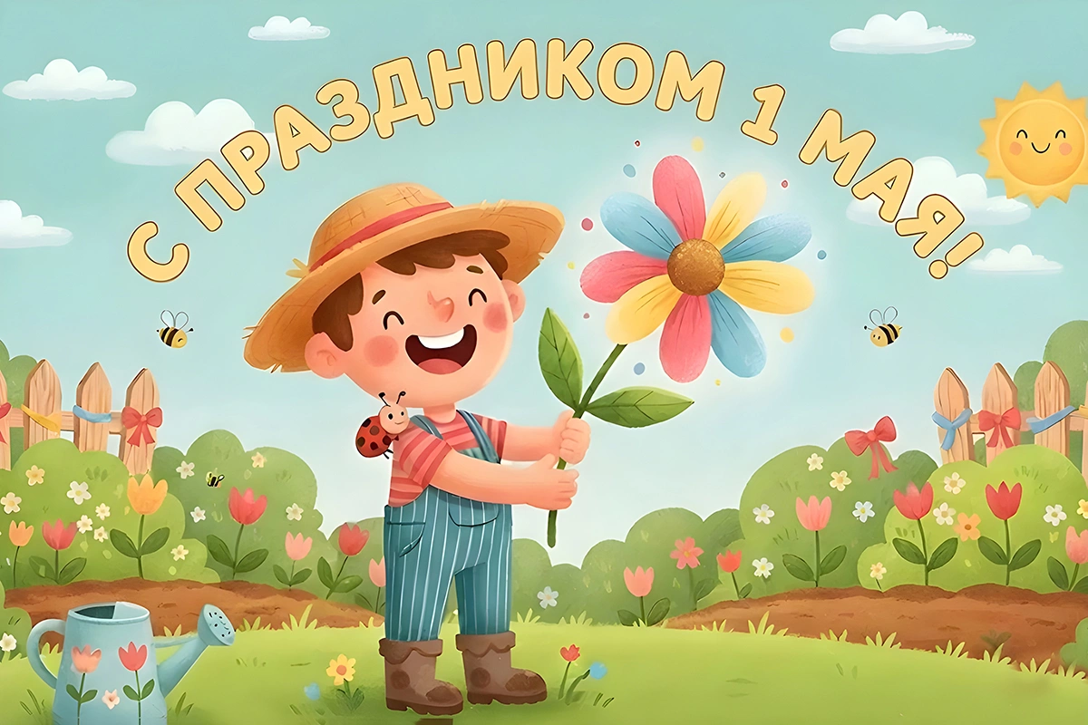 Открытки с 1 Мая: 20 вариантов для поздравления родных и знакомых