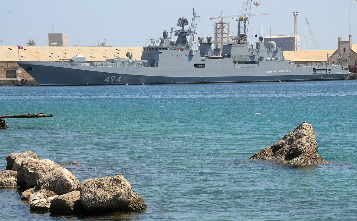 Российский боевой корабль&nbsp;в Порт-Судане