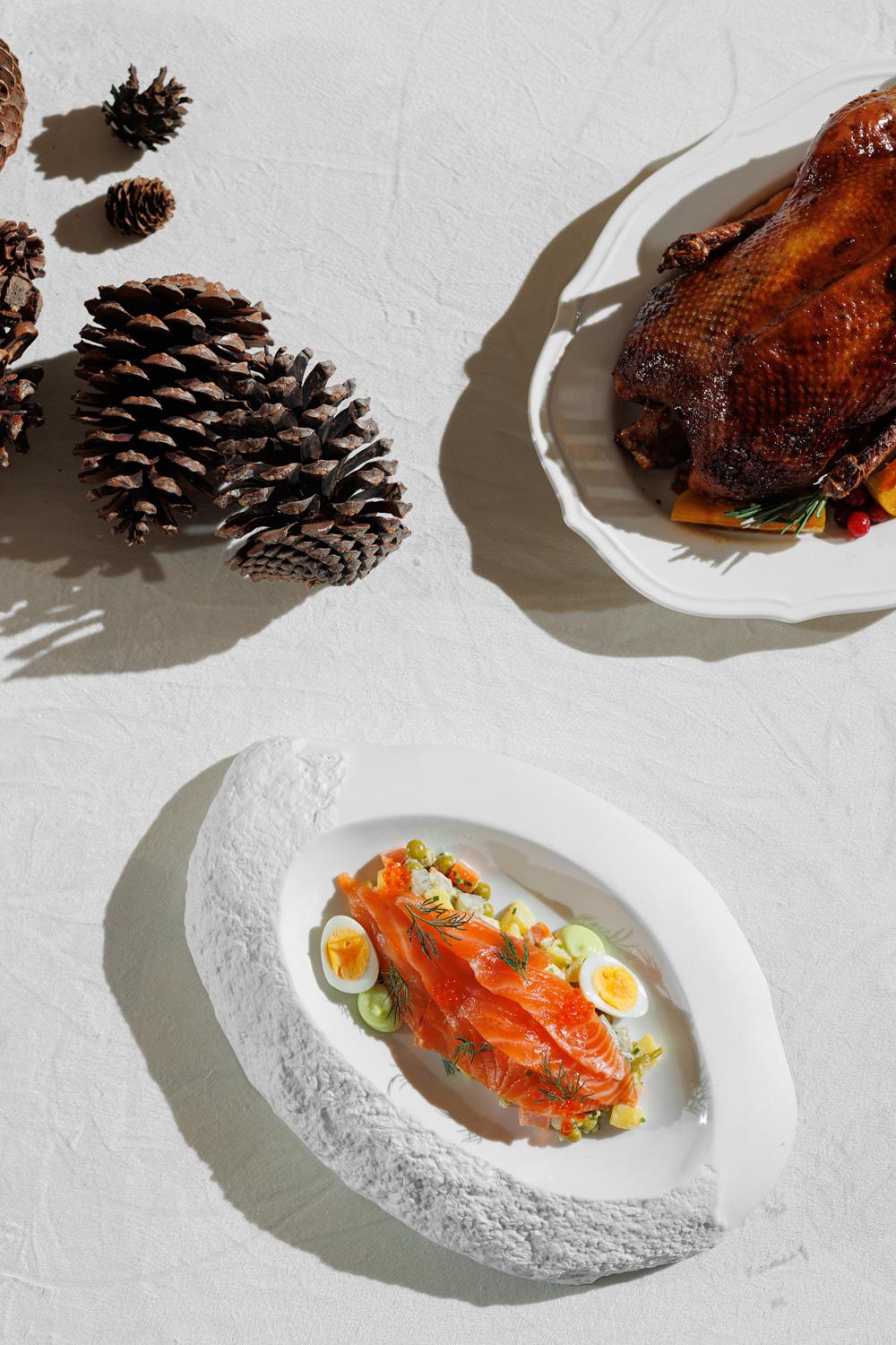 Оливье с лососем&nbsp;