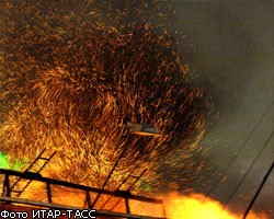 Крупный пожар на юге Москвы 