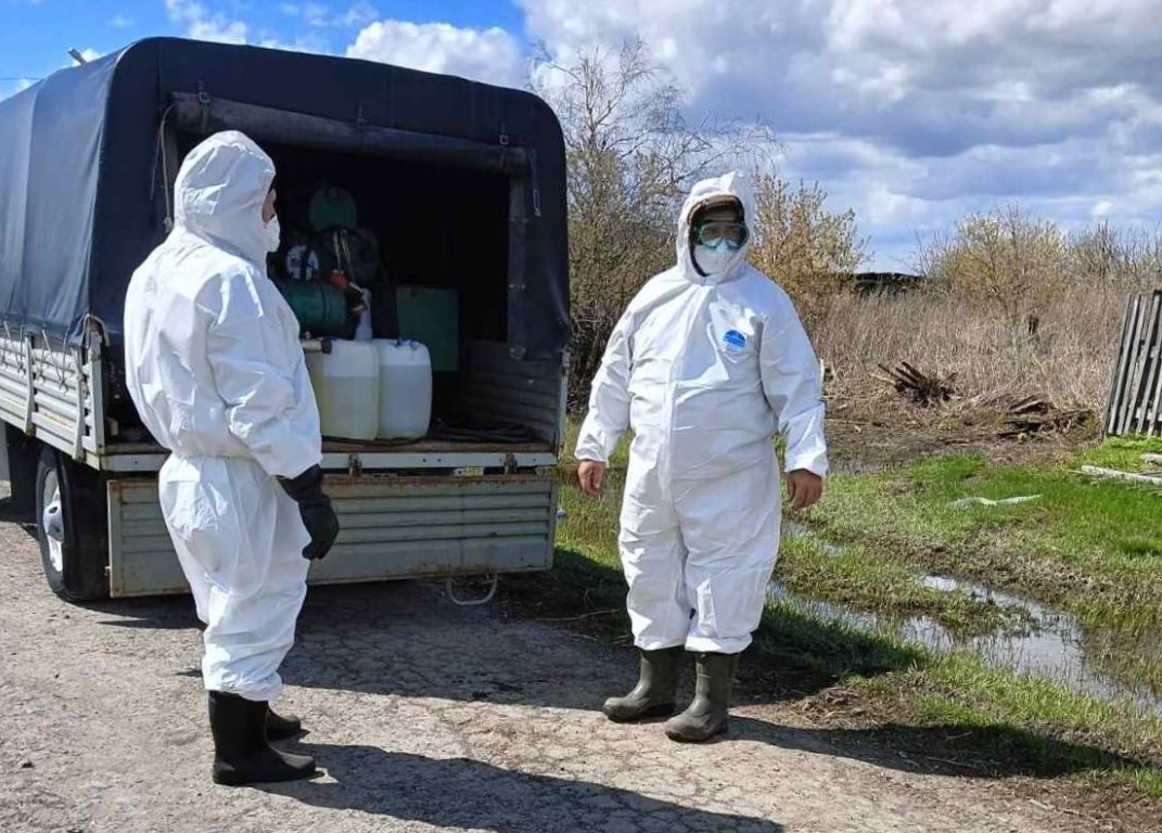 В Тюменской области начали проводить дезинфекцию после паводка.