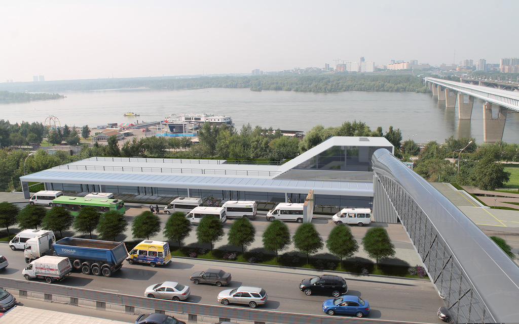 Переход будет сделан по аналогии с мостом у действующего новосибирского автовокзала. Подниматься пассажиры смогут с помощью лифтов и эскалаторов. Люди прямо из метро смогут выйти на Михайловскую набережную.