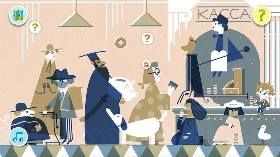 Иллюстрация Романа Мурадова к уроку &laquo;Чевостика&raquo; &laquo;История денег. Банкноты&raquo;