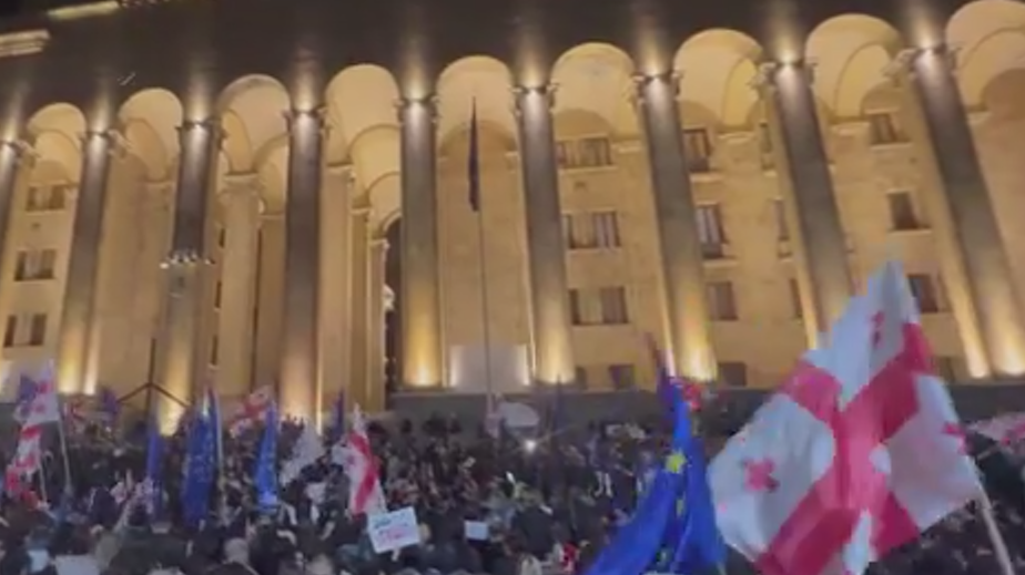 В Тбилиси начались задержания на митинге против закона об иноагентах