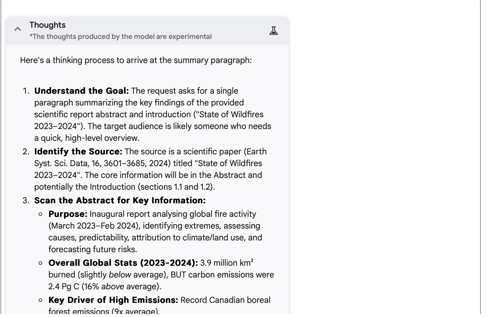Gemini 2.5 Pro анализирует отчет службы по изменению климата ЕС Copernicus