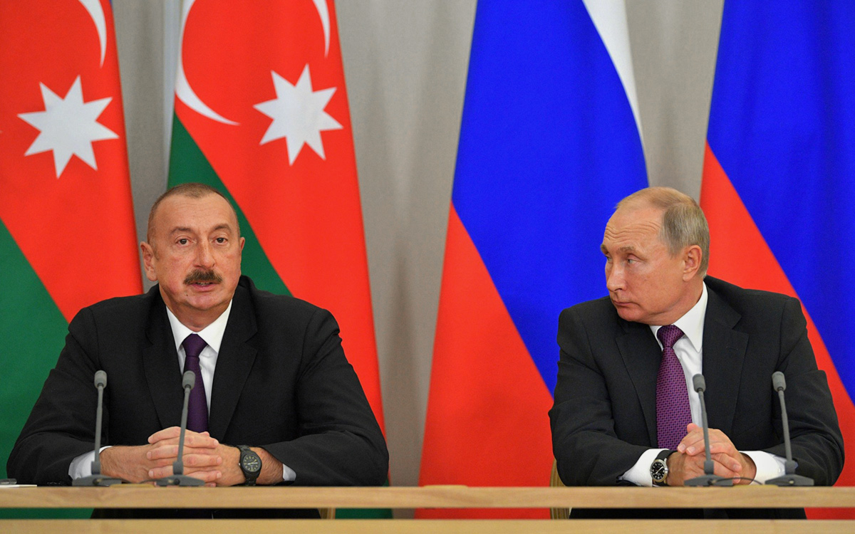 Ильхам&nbsp;Алиев и&nbsp;Владимир Путин