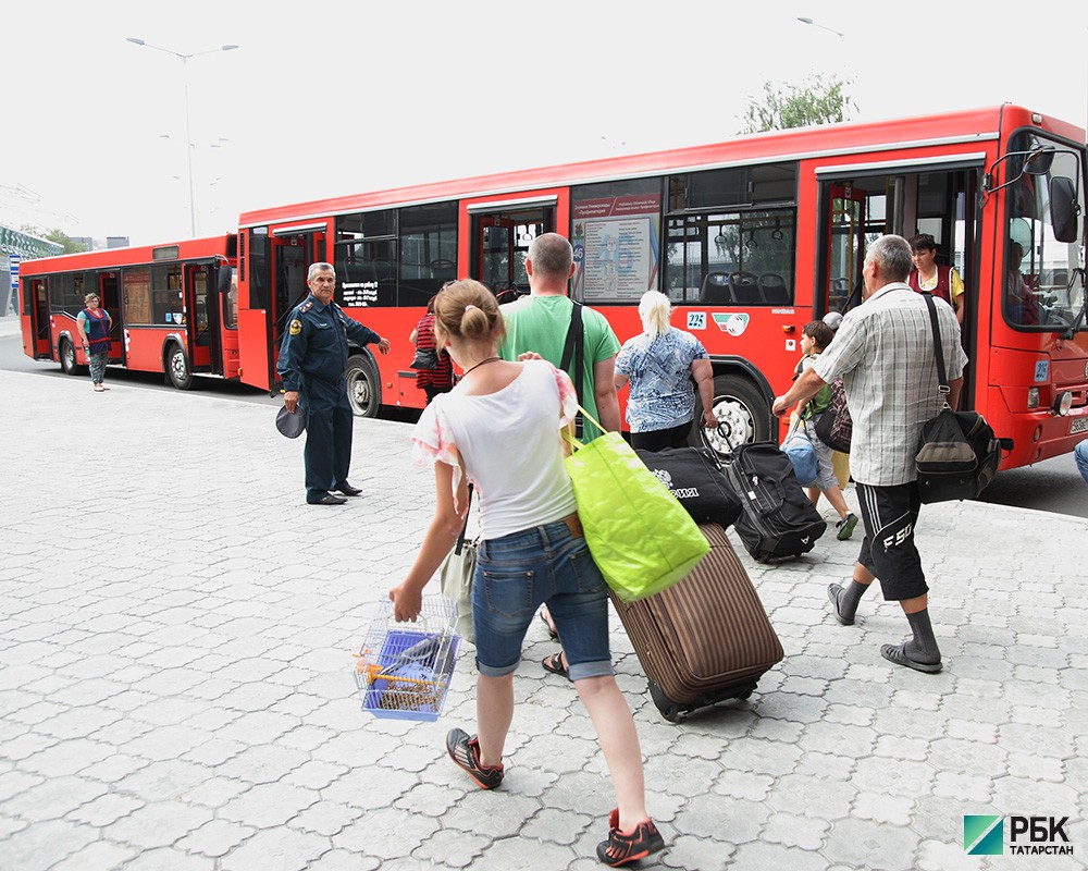 Прибытие беженцев с Украины.