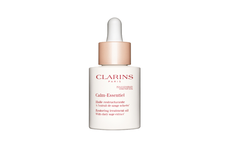 Восстанавливающее масло для чувствительной кожи лица Calm-Essentiel, Clarins