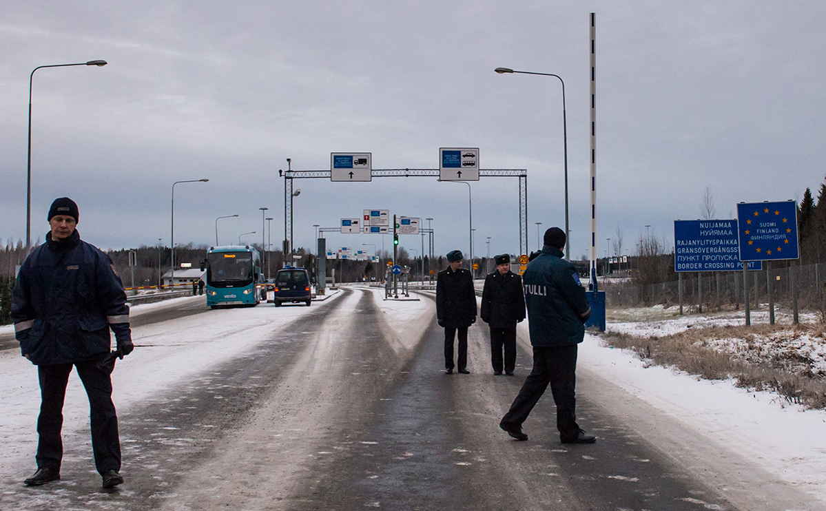 Пункт пропуска на границе Финляндии и России
