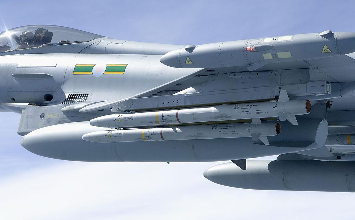 Ракеты ASRAAM,&nbsp;установленные на истребителе Typhoon Королевских ВВС