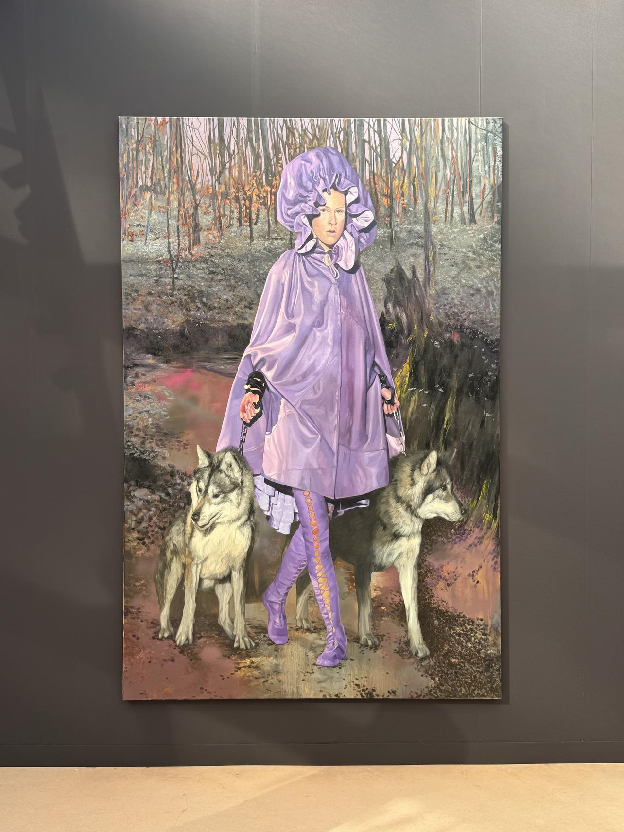 Paulina Olowska, &laquo;Laura with Wolves&raquo;, 2024. Pace. $250,000