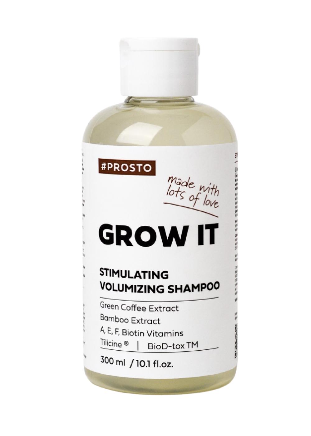 Стимулирующий шампунь против выпадения Grow it, Prosto, 1300 руб. (hollyshop.ru)