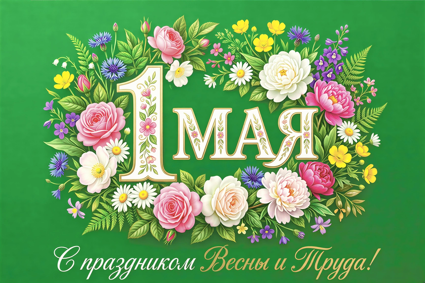 Открытки с 1 Мая: 20 вариантов для поздравления родных и знакомых