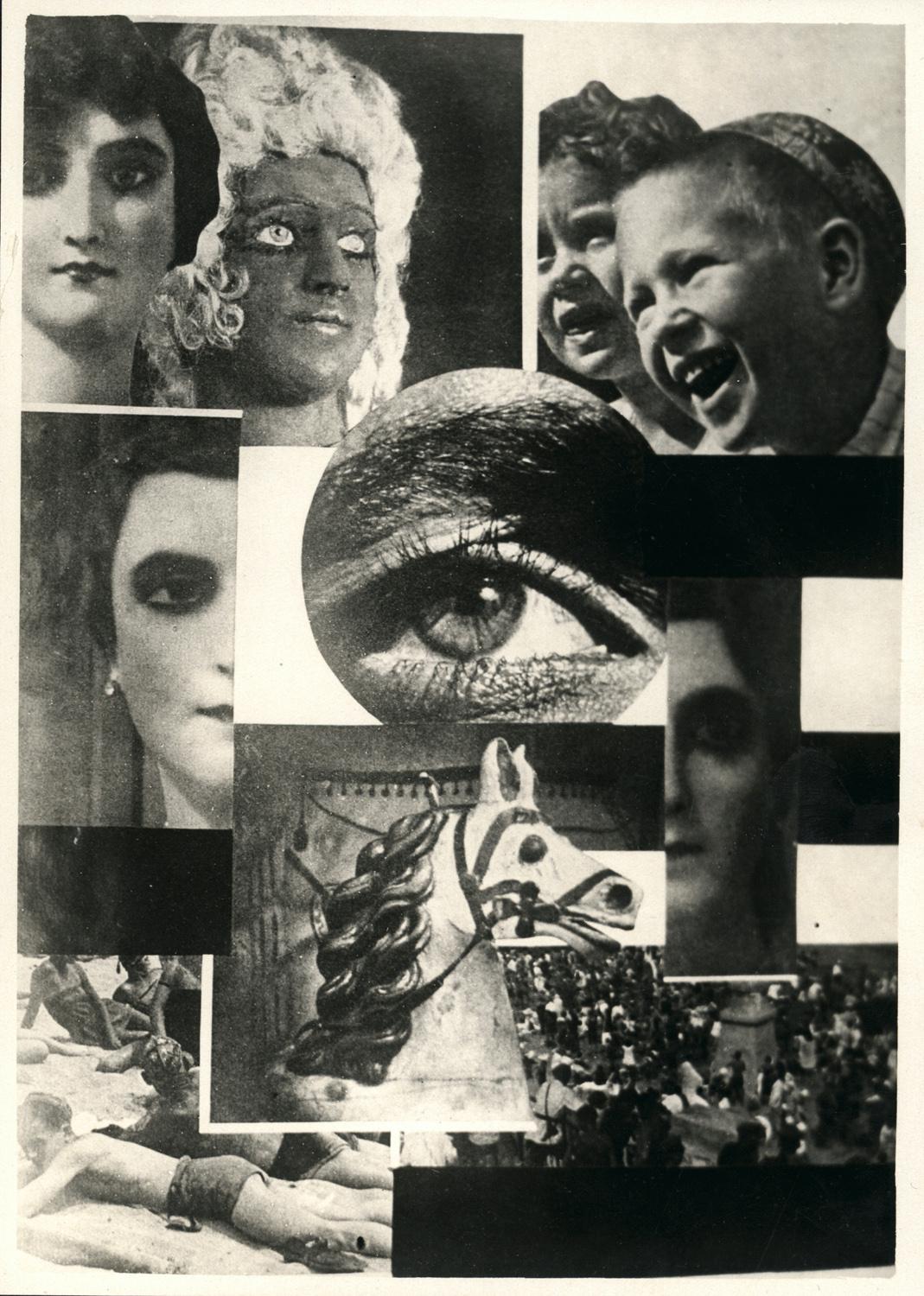 Эль (Лазарь) Лисицкий (?). Кадр из фильма &laquo;Человек с киноаппаратом&raquo;. Фотомонтаж для выставки &laquo;Фильм и фото&raquo;, Штутгарт, 1929. РГАЛИ