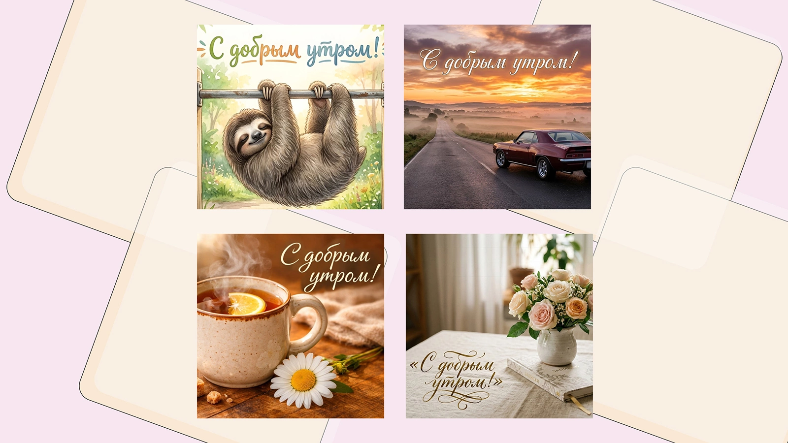 Открытки «С добрым утром!»: 30 вариантов на все случаи жизни