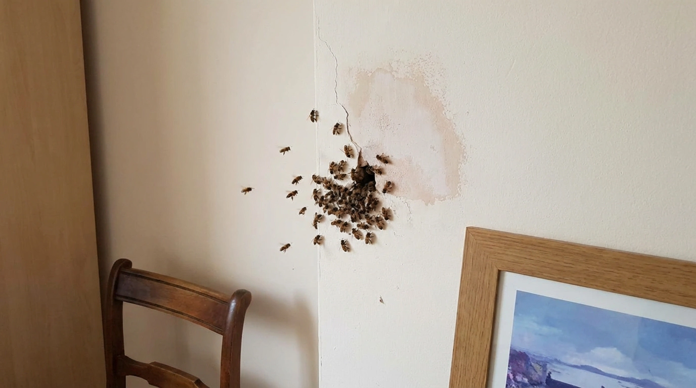 В США тысячи пчел завелись в стене детской комнаты. Как это обнаружили