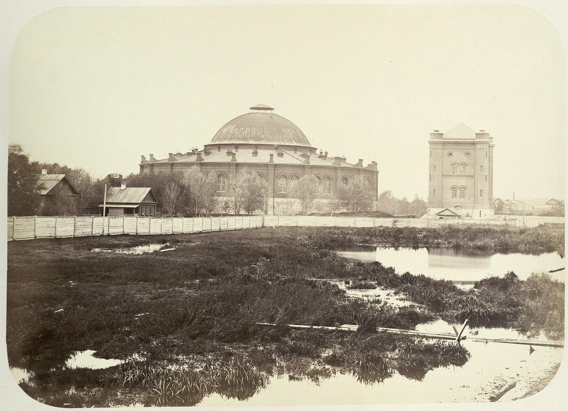 Круговое депо в 1860-е годы