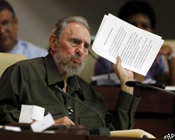 Ф.Кастро впервые за четыре года выступил в парламенте Кубы