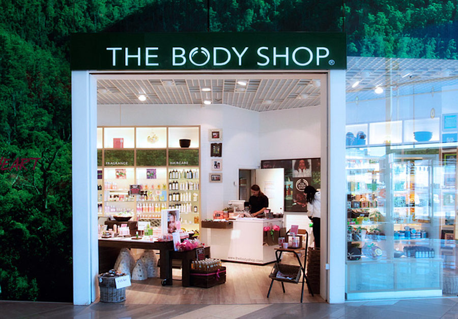 Дизайн магазина The Body Shop