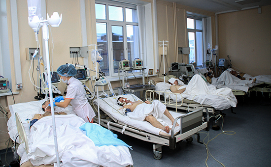 Реанимация Иркутской городской клинической больницы №3, в&nbsp;которой проходят лечение люди, отравившиеся суррогатным алкоголем


