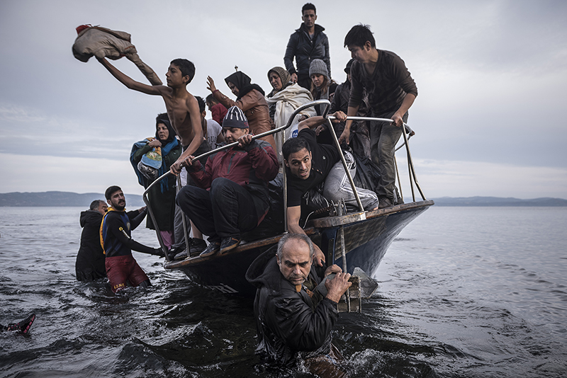 Фотография Сергея&nbsp;Пономарева&nbsp;из&nbsp;репортажа о прибывающих в Европу беженцах