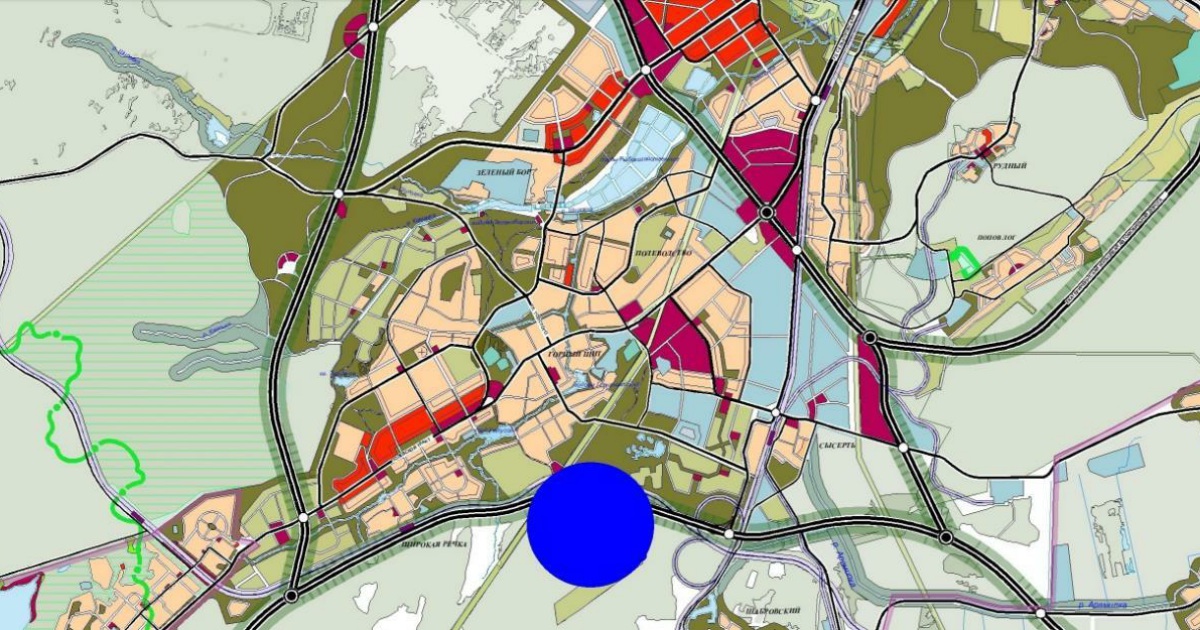 Генеральный план развития екатеринбурга до 2035 года карта