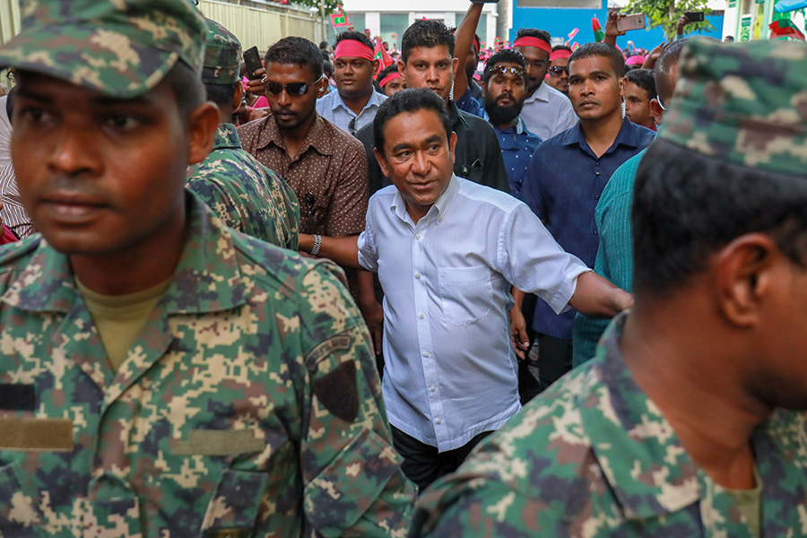28 сентября 2015 года было совершено покушение на президента Мальдивских Островов Абдуллу Ямина. Взрыв произошел на катере, на котором глава государства возвращался с Аравийского полуострова. Сам он не пострадал.