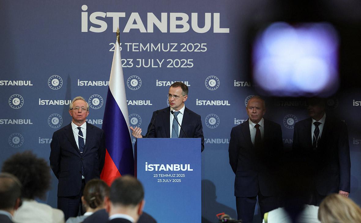 Владимир Мединский на пресс-конференции в Стамбуле&nbsp;