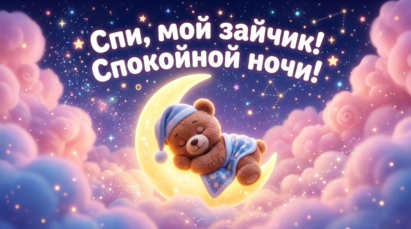 Открытки «Спокойной ночи!» для родных и любимых: 25 уютных картинок