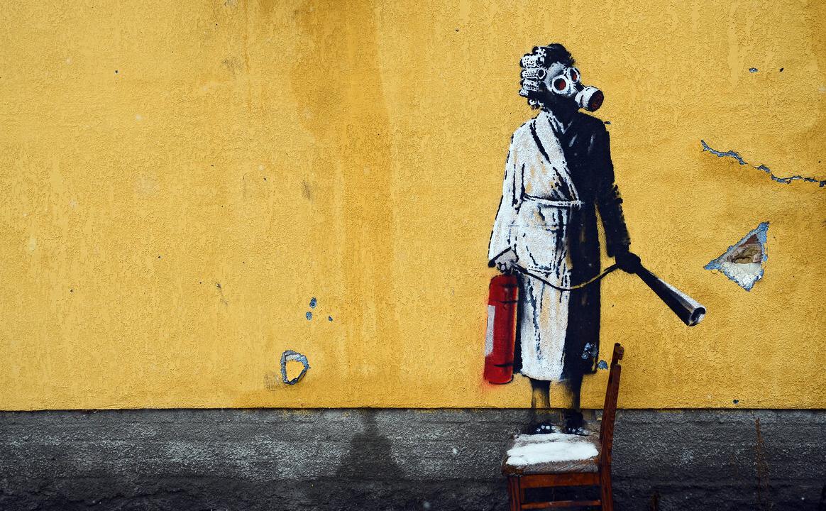 Похитителю граффити Бэнкси в Гостомеле пригрозили 12 годами тюрьмы