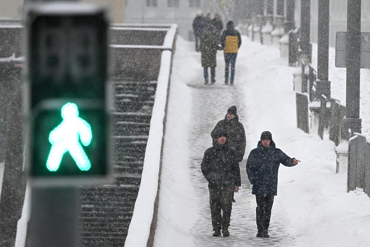 Большой Москворецкий мост в Москве, 11 января 2026 года