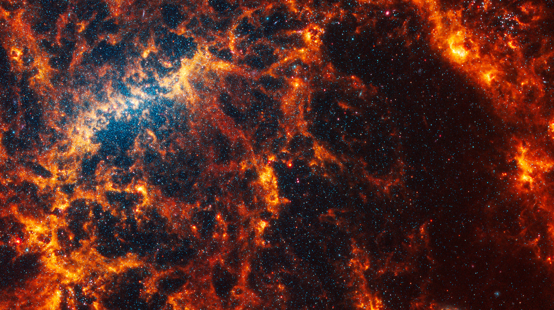 Спиральная галактика NGC 5068 в созвездии Дева