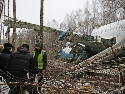 В Домодедово потерпел крушение самолет Ту-204