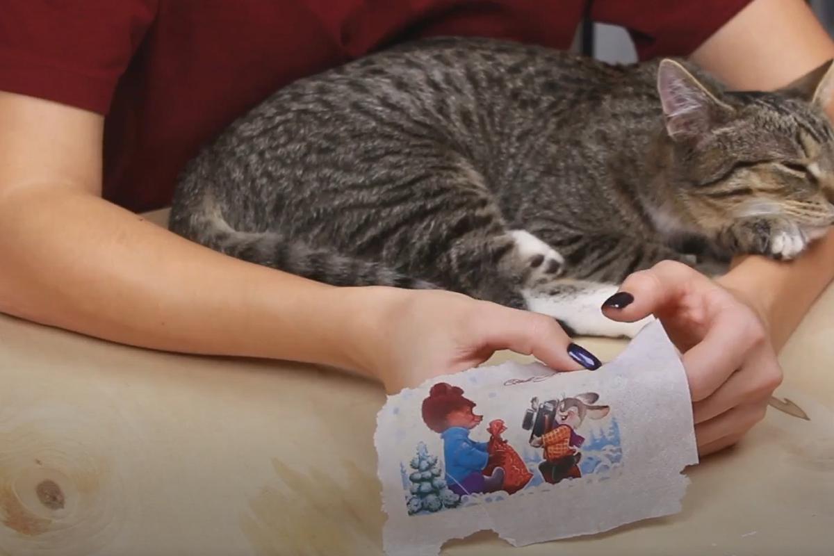 Как сделать новогодний шар в технике декупаж