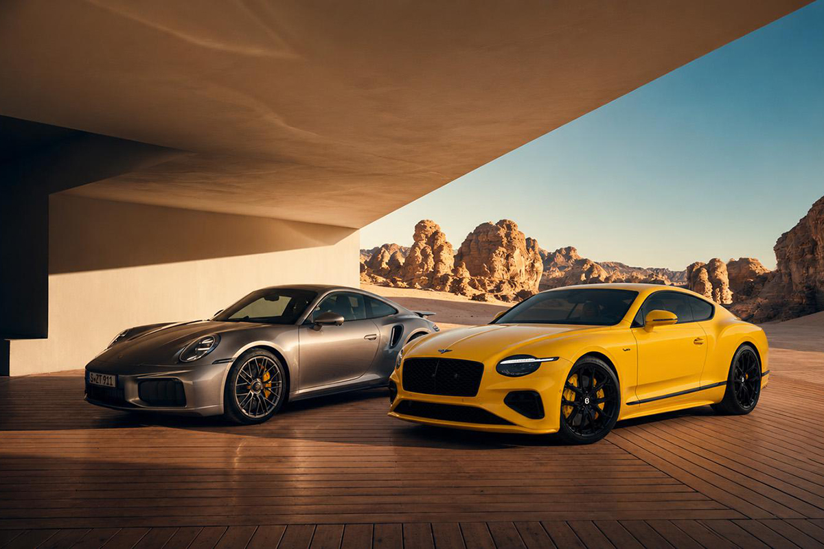 Porsche 911 Turbo, Bentley Continental GT