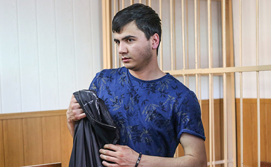 Абдувахоб&nbsp;Маджидов, который управлял автомобилем Gelandewagen,&nbsp;в Гагаринском суде Москвы


