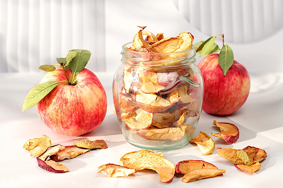 Хранение сушеных яблок