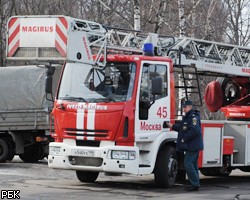 На северо-западе Москвы загорелось здание ОВД